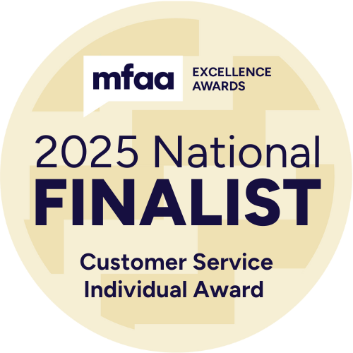 2025 MFAA National Finalist Customer Service Individual Award